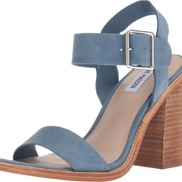 Steve Madden Castro Suede Block Heel Sandals - Picture 2 of 7